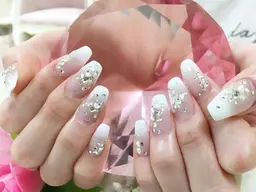 🉐当日限定【1日1名限定💓】✨宝石ネイル✨パーツ載せ放題☘️ミニモ限定✨ワンホンネイル🌸パラジェル取扱店