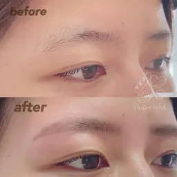 同時に角質ケアも✨眉毛Waxスタイリング