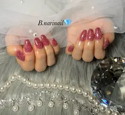 ケア込み💎ワンカラ－、クリアベースラメグラ(追加1カラ－500円)オフなし❌※長さだしは別料金