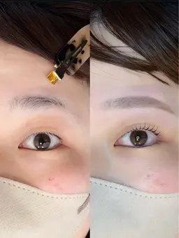 【セットメニュー🐚】まつ毛パーマ＋眉毛ワックス🧤束感コーティング・アイシャンプー付き🎒【ポイント利用不可】