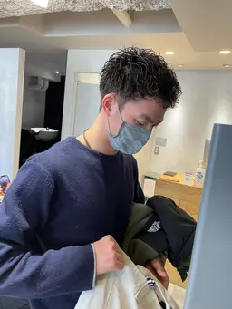 【メンズカット＋パーマ】