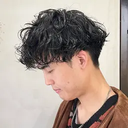 🔥メンズカット+波巻きパーマ🔥