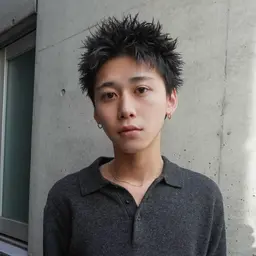 【人気NO.1】⚡️ピンパーマ+スパイキーショート⚡️+トリートメント付き