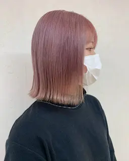 【🌟低ダメージ・色持ち・ツヤ感アップ🌟】イルミナカラー+トリートメント+ブロー