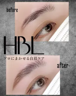 【HBL】ハリウッドブロウリフト HBL 美眉スタイル 毛流れを整えwaxで仕上げます