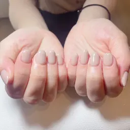 ワンカラー・ラメグラデーション💅オフ、ケア込み