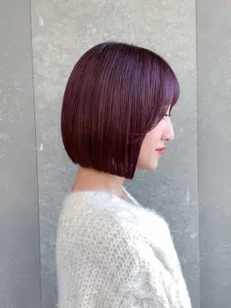 透明感を約束するブリーチなしエヌドットカラーダブルカラー+シャンプーブロー