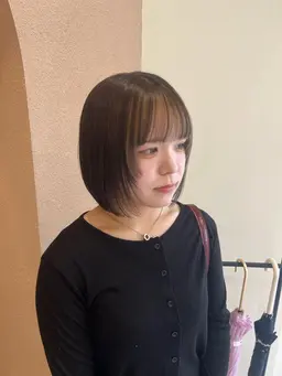 【平日限定・学割U24🧚🏻】顔周りカット+透明感カラー+シャンプー・ブロー8800円[赤池駅]