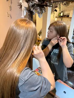 ♥1ブリーチダブルカラー♥＋♥Aujuaトリートメント♥