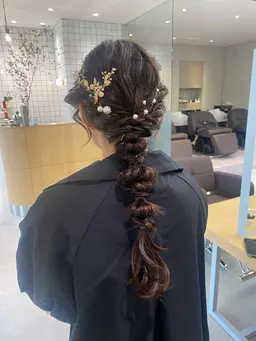 hair arrange 👱🏼♀️🎀