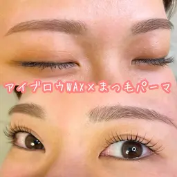 【平日限定】まつ毛パーマ（パリジェンヌ）×アイブロウWAX（間引きなし）