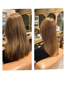 似合わせカット+透明感カラー+最高級髪質改善トリートメント