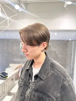 メンズカット+ブリーチ+カラー