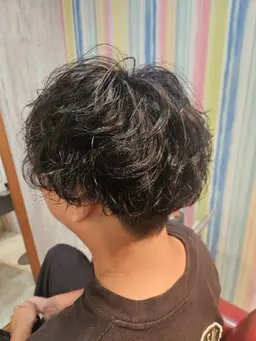カット+パーマ