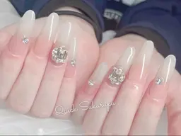 Jrネイリスト(オフなし) 人気No.2  ロングスカルプ シンプルネイルチップ