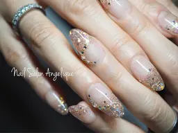 【他店ソフトジェルオフ有り】の方☆→【スカルプ☆ラメグラデーション】へ付け替え（ショート、ミディアムまで）