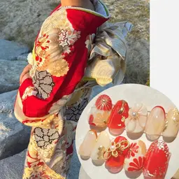 《和柄》フルオーダー🎀ネイルチップ