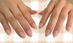 (自爪) ケア込み✨極細ラメフレンチ(オフあり90分)