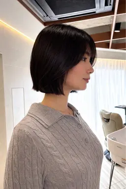 ♠️黒染めは嫌だけど暗くしたい人にオススメ♠️ブルーブラックカラー+1stepトリートメント🔷