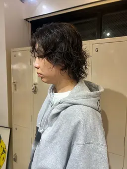 🚹メンズパーマ🌀+カット✂️+トリートメント🧼