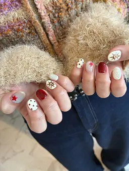 【前日限定500円オフ‼️】ご新規様他店ソフトジェルオフ込み🫐ハンド10本アート