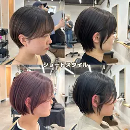 【 ショートスタイル限定 】🩵カット＋カラー(リタッチor全体)🩵