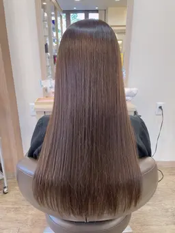 【本格髪質改善】酸性ストレートフォルムメイク+カット★ロング料金なし