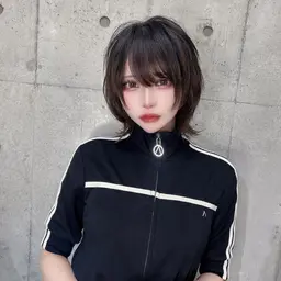 男女共通【レイヤー・ウルフ・ワンホン・ボブ】デザインカット＋シャンプー【センターパート・フェード・マッシュ・ウルフ】