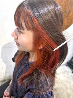 ✂️カット(肩下〜)+ブリーチ+カラー🧸【🫧オージュアトリートメント付】【イルミナ+500円】【鎖骨下+1000円】