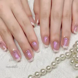 ベース色付きフレンチ(オフ、ケア込み120分)