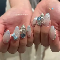 ♡U24学割coupon♡長さ出し10本+持ち込みdesign（180min）para gel使用𖤐ˊ˗