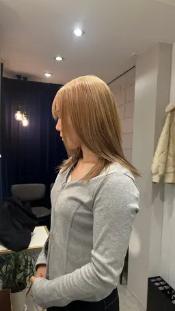 ボブ​〜​セミロング限定🎼ブリーチ有りダブルカラー✨️