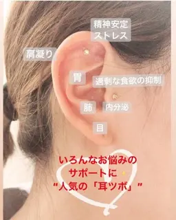 大流行中★耳つぼジュエリー両耳12個¥3000