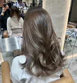 【当日ご予約限定】ワンカラー🫧🩵＋髪質髪質スチームトリートメント付き🎀