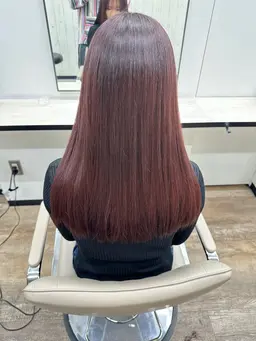 【カット無し】ケアカラー➕アメイジア3stepトリートメント