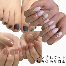 【ジェルオフ無料】ハンド＋フット✨シンプルコース※料金は目安です