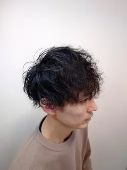 メンズカット、パーマ