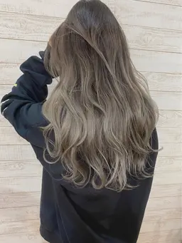 カラー＋バレイヤージュ　 (ハイトーンや、ブリーチ、ブロンドヘアや海外ヘア好きな方オススメです⭐️)