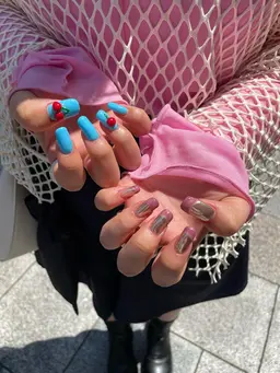 💅🏻長さだし10本（10本以内も可）＋ワンカラー ✨パーツ代別途🤍デザインご希望でしたらご相談◎初回オフ550円