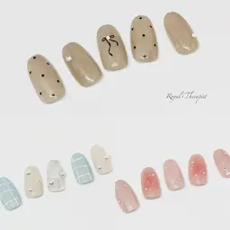 定額シンプルデザイン【A】➕丁寧ケア込み《ジェルオフ無料》【リピート様】→¥7700