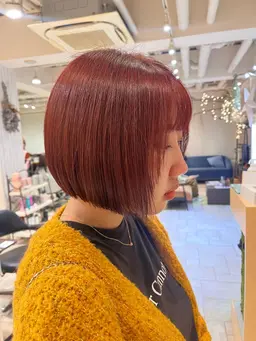 【高発色🎀】ブリーチなしWカラー+顔周りカット