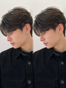 【🔷メンズ限定:フェザーパーマ50%OFF】カット➕フェザーパーマ➕ナノケラチントリートメント