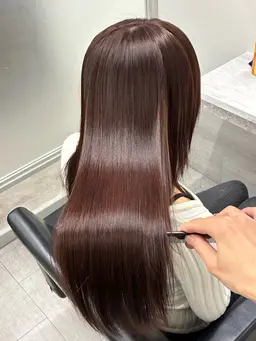 🌟似合わせカット+ブリーチなしWカラー+プレミアムぷる艶髪質改善シルクTR(9stepトリートメント)🌟