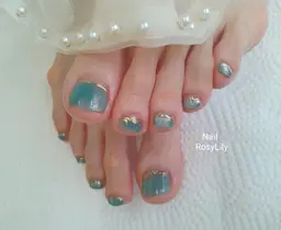 フット(マグネット/フラッシュ/ミラー)甘皮ケア+保湿込み♡