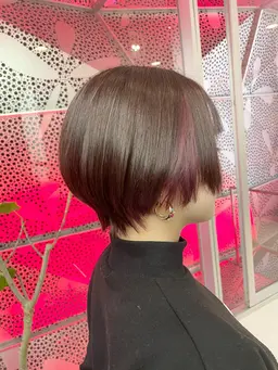 💖インナーカラーorイヤリングカラー💖（インナーだけケアブリーチ）➕フルカラー➕カット➕aujuaTR3step⭐️