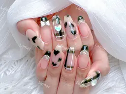 人気コース🥨ハンド🥨初回ジェルオフ無料🥨持ち込みデザイン10本アート🎨