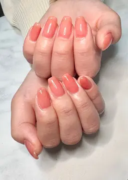 【ご新規様🌸春限定✨️】オフィスネイル💖ワンカラーちゅるん✨️メニュー💅★¨̮✨オフ込🧡
