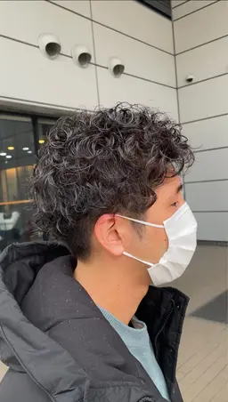 ☘️メンズカット+スパイラルパーマ☘️