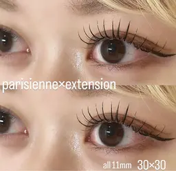 🤍パリエク80本🤍パーマとエクステよくばりメニュー🧸💓