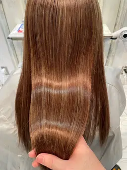 ‼️平日限定‼️【✨白髪染めオシャレ透明感カラー✨】+髪質改善トリートメント